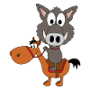 WILDSCHWEIN - PFERD - REITEN - TIERISCH