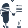 Claquettes chaussettes