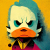 Funny Pop Art Duck