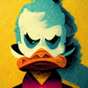 Funny Pop Art Duck