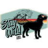 Stay Wild Dog Retro Surf