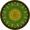 Mandala in Celtic Green