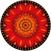 Mandala Red Pattern