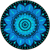 Mandala Blue Pattern