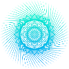 Mandala Spiral Blue
