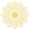Mandala Sun Rays Gold