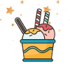 Glace étoilée