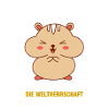 Kuscheliger Hamster mit Text Botschaft