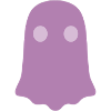 Little purple ghost