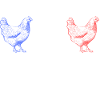 FRENCH swag 3 poules