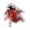 Coccinelle douce à l’aquarelle