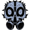 Skeleton gas mask