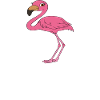 Lustige Flamingo-Grafik