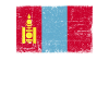 Mongolia Flag Grunge Mongolia Flag
