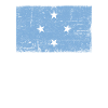 Bandera de Micronesia Grunge Bandera de Micronesia