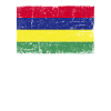 Mauritius Flag Grunge Mauritius Flag