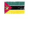 Mozambique Flag Grunge Mozambique Flag