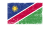 Namibie Drapeau Grunge Namibie Drapeau