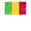 Mali Flag Grunge Mali Flag