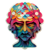 Tête psychédélique