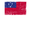 Samoa Flag Grunge Samoa Flag