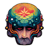 Tête psychédélique