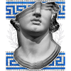 Greece, ancient sculpture, meandering pattern