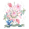 Protea-Aquarell, Protea-Illustration