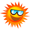 Hot Summer Sun Burst