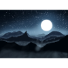 Mountains in the moonlight