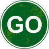 Green Grunge Go Sign