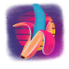 Vaporwave Banana