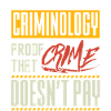 Criminology Proof Crime Study Funny Quote Pun Crmi