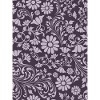 violet floral rétro