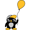 Balloon cool penguin cap