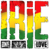 Vibrantes Reggae-Design mit Regenbogenfarben