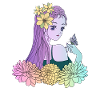 Manga Girl Anime Fille Papillon