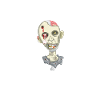 Zombie Ansigt Hjerne Halloween Zombier Uhyggelig