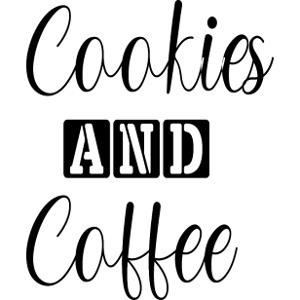 Cookies and Coffee T-shirt amoureux café