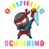 Schulkind Einschulung Ninja