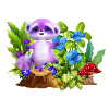 Pastel Koala in Enchanted Garden