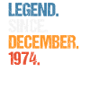 Legend Since December 1974 Birthday