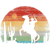 Cowboy - Retro Sunset