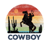 Cowboy - Retro Sunset