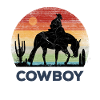 Cowboy - Retro Sunset
