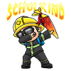 Schulkind Einschulung Feuerwehr