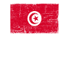 Drapeau tunisien Grunge Tunisie Drapeau