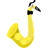 Comic Figure Saxophone