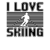 I love skiing