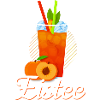 Eistee Pfirsich Design Tee
